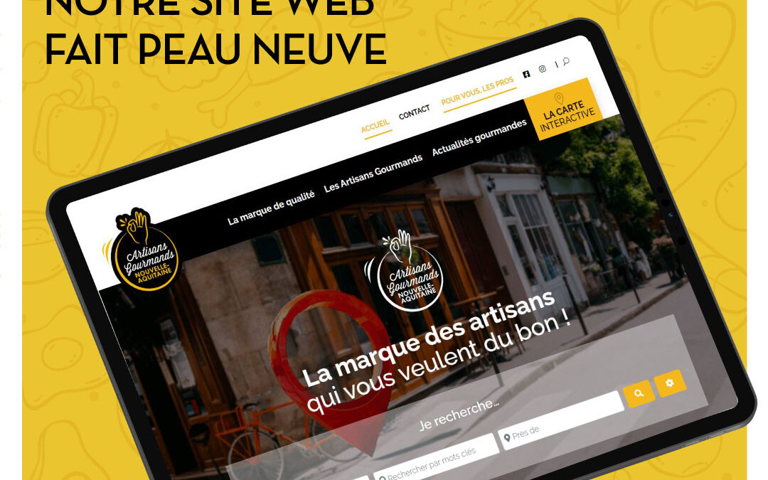 Le site web des Artisans Gourmands fait peau neuve !