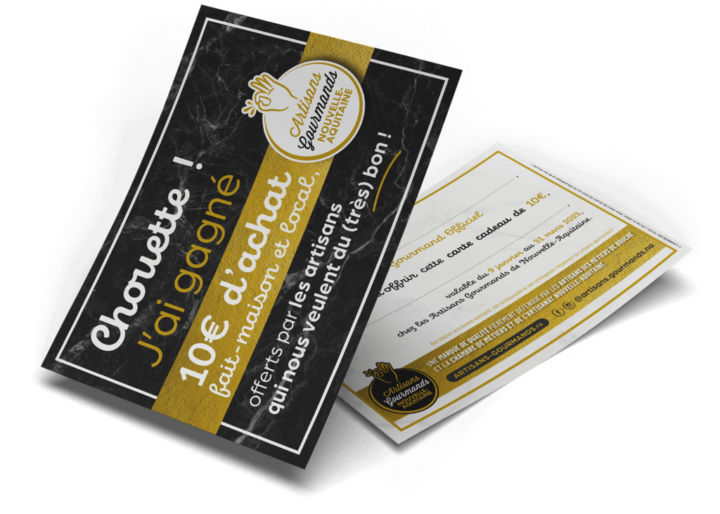 Cartes-cadeaux Artisans Gourmands