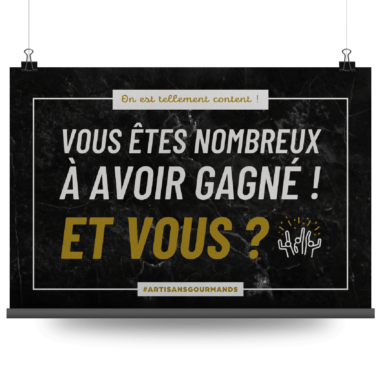 VOUS ÊTES NOMBREUX À AVOIR GAGNÉ !
