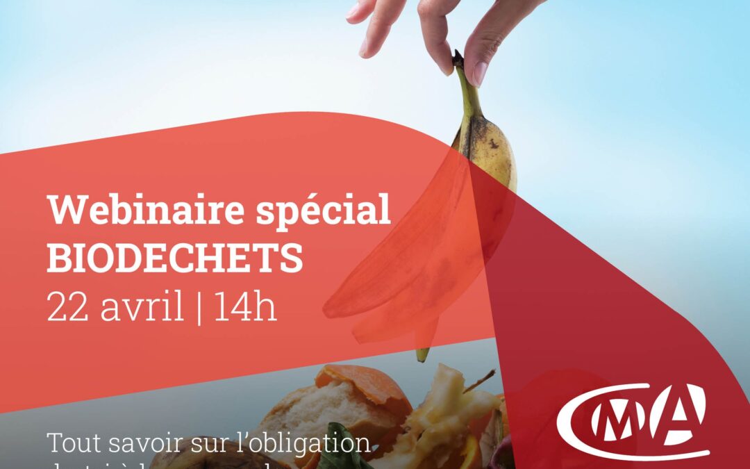 Participez au prochain webinaire sur les biodéchets : obligation du tri et valorisation depuis le 1er janvier 2024